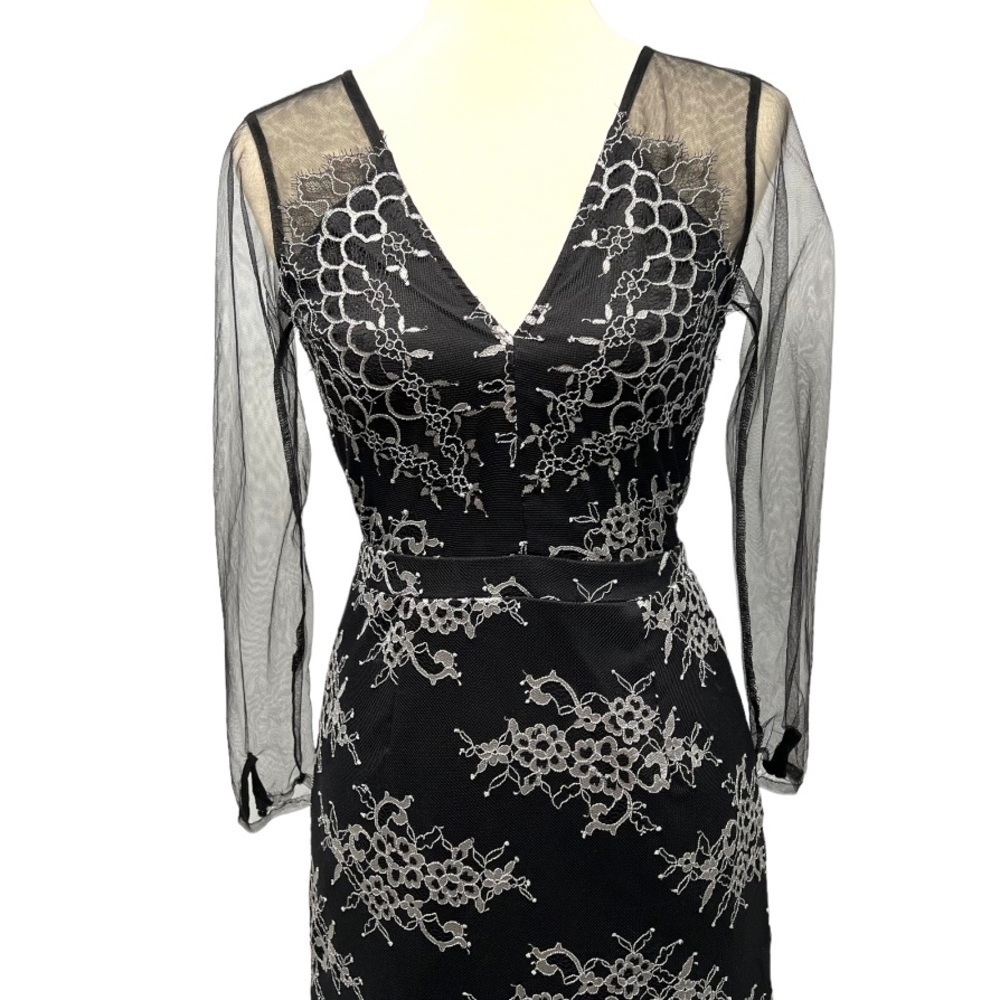 Lovers + Friends Revolve Mystic Black Lace Cocktail Party Special Occasion Dress - Picture 8 of 16